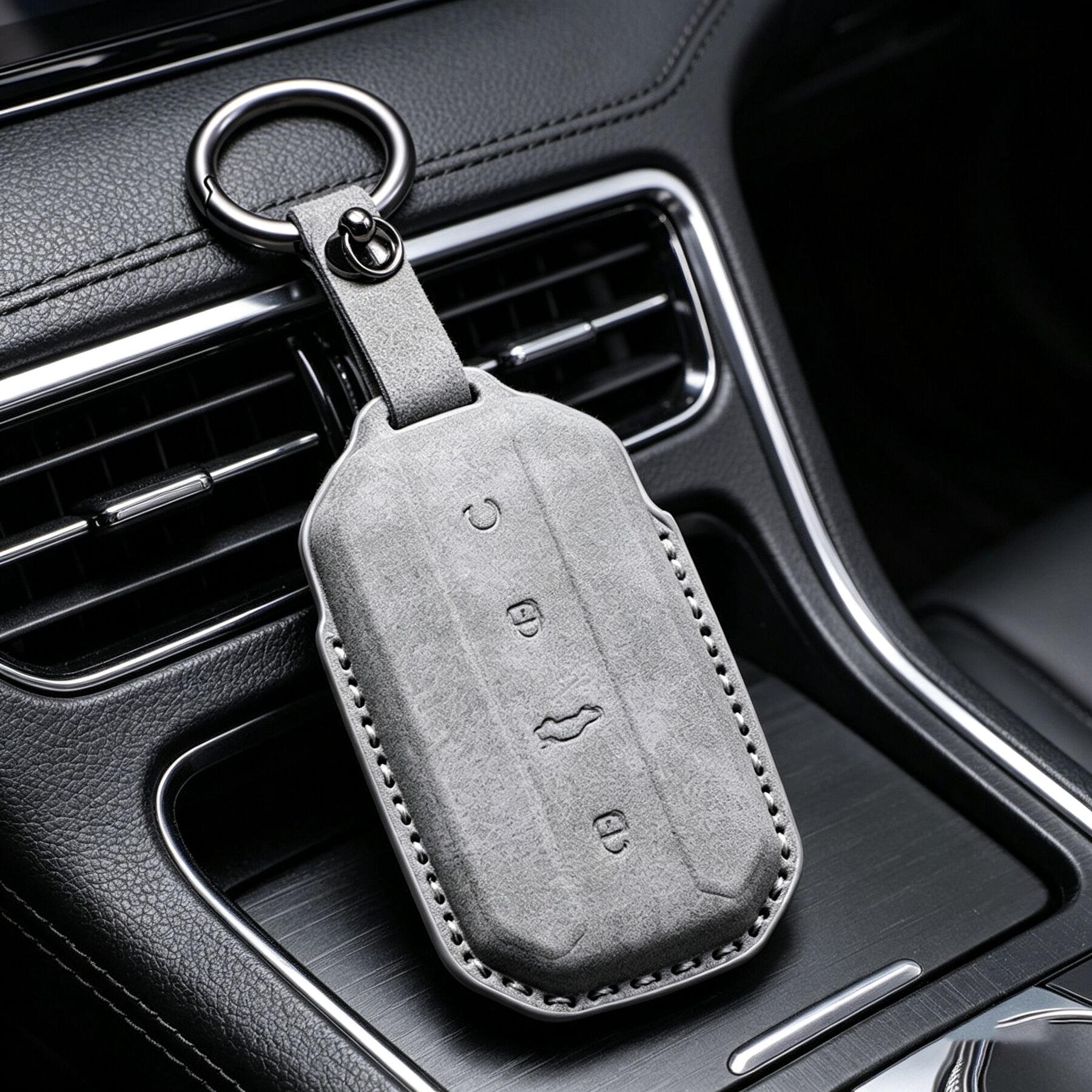 Leather Keychain Key Cover Case For Chery Jaecoo J5 J7 2025 Gaco 5 Key Protector Holder Car Accessories