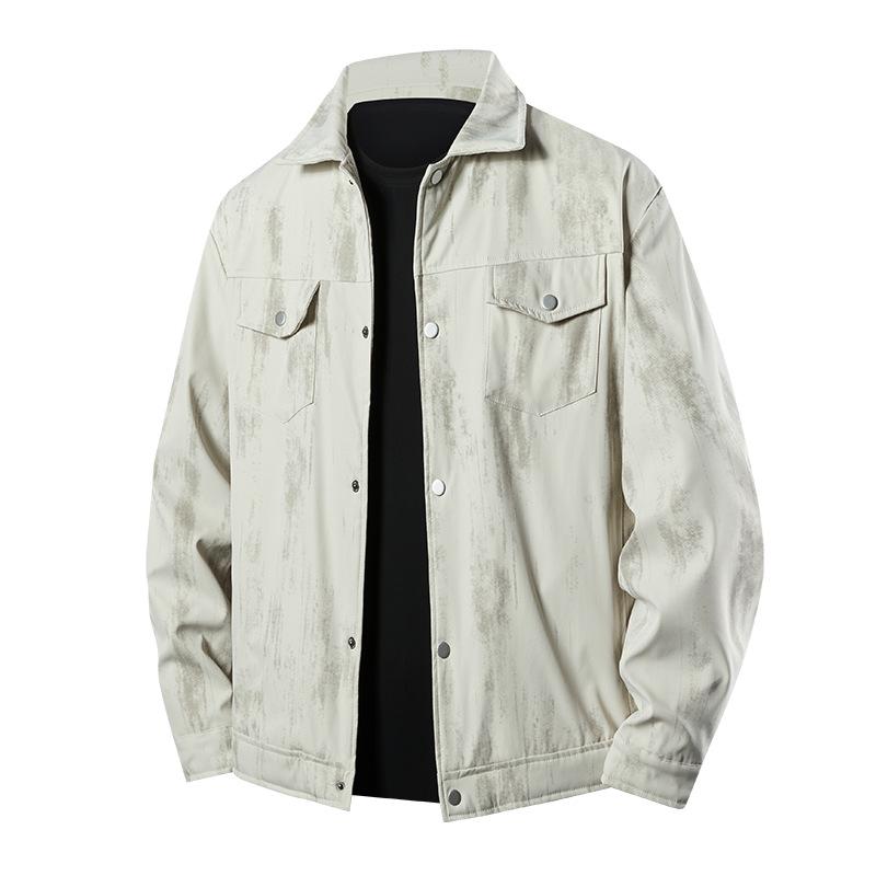2026 Spring & Autumn Men's Trendy Jacket: Loose, Comfortable, Simple, Breathable Outerwear