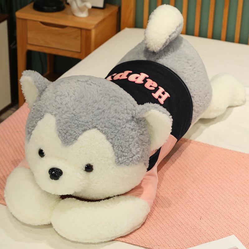 Large Couple Husky Doll Plush Toy Dog Doll Girl Sleeping Soothing Pillow Muppet Doll