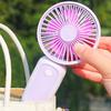 Handheld Desktop Fan with Lanyard Dual-Use Portable Cooling Fan for Students Commuting Traveling Type-C Fast Charging Low Noise Summer Gadget