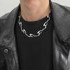 Trendy Irregular Shaped Hip Hop Necklace for Men – High-End Cool Style Clavicle Chain
