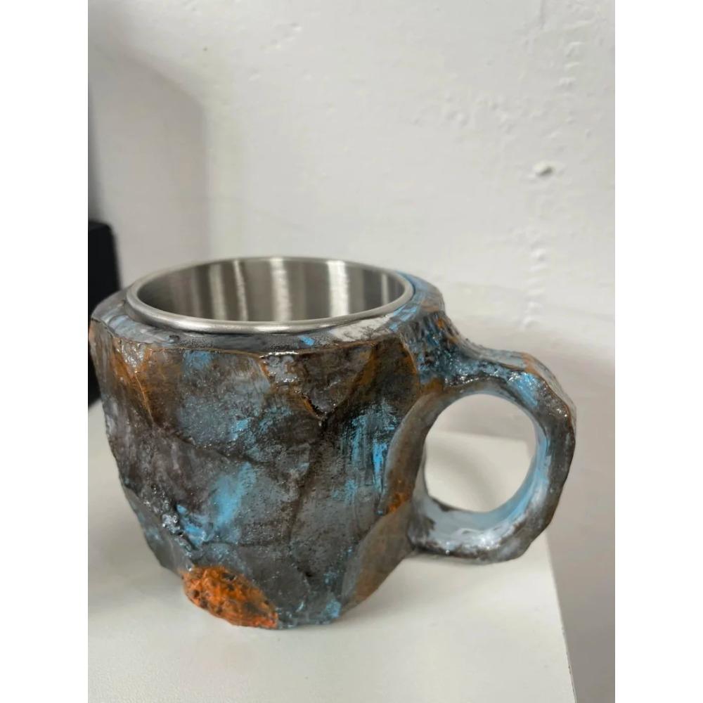 400ML Pohár na vodu Křišťálová pryskyřice Šálek na kávu Elegantní Luxusní Minerální Velkoobjemový Nádobí na nápoje Čajový šálek Pryskyřicový dárek Domácí potřeby