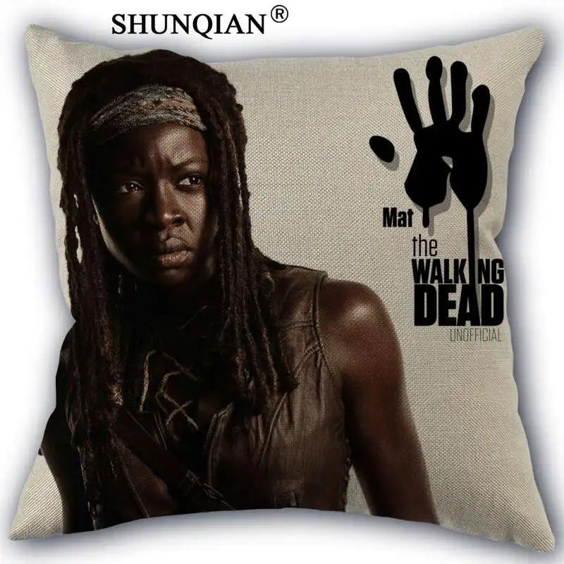 Wjy424-10 Custom Pillowcase The Walking Dead Cotton Linen One Side Home Mondern Classical Pillow Covers 45X45Cm