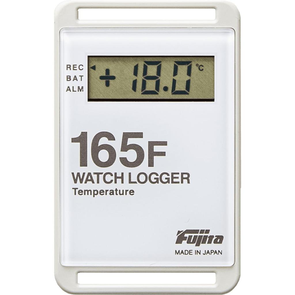Fujita Electric Manufacturing Temperature Data Logger with NFC Co., Ltd. Mini-Type Communication, White, KT-165F-W