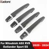 For Mitsubishi ASX RVR Outlander Sport ES -  2024 Carbon Fiber Car Side Door Handle Cover Trim Accessories