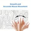 Large Multi-Size Non-Slip Rubber Base Contour, Abstract, Lines Mouse Pad, Stitched Edges Keyboard Desk Mat for School, Office, Home, Gift Fo