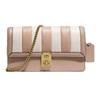COACH Hutton Cow Leather, Leather Chain Bag Clutch Women's Milk Tea 856-B4CAH