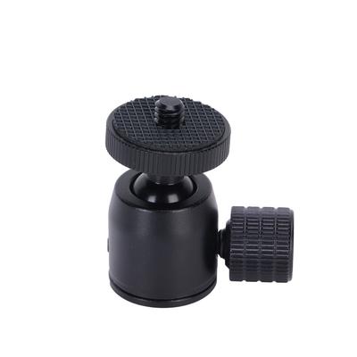 Mini Tripod Ball Head with 1 4 Inch Screw and Hot Shoe Mount Adapter for DSLR Camera Ring Light