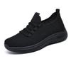 Damen Rutschfeste Weiche Sohle Netzschuhe, Atmungsaktiv Frühling/Herbst Schwarze Arbeitsschuhe