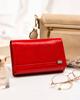 Large leather women's wallet with snap closure - Rovicky