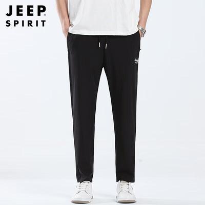 JEEP SPIRIT Men's Ice Silk Lightweight Casual Sweatpants
