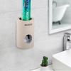 Automatischer Zahnpastaspender, Weizenstroh-Zahnbürstenhalter, wasserdicht, staubdicht, Zahnpasta-Quetscher, Badezimmer-Zubehör, Freisprecheinrichtung, Wandmontage