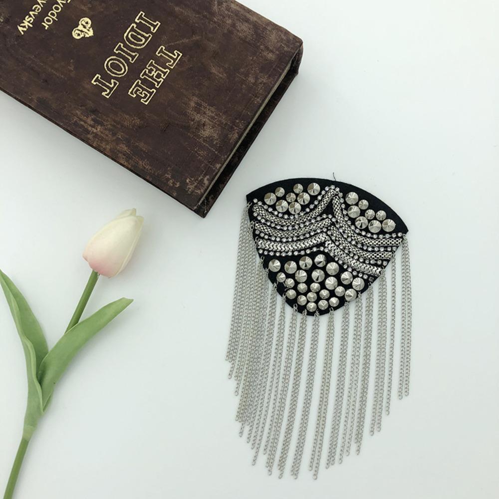 Brooch Shoulder Board Epaulets Shoulder Flash Retro Fringe Shoulder Mark Cosplay