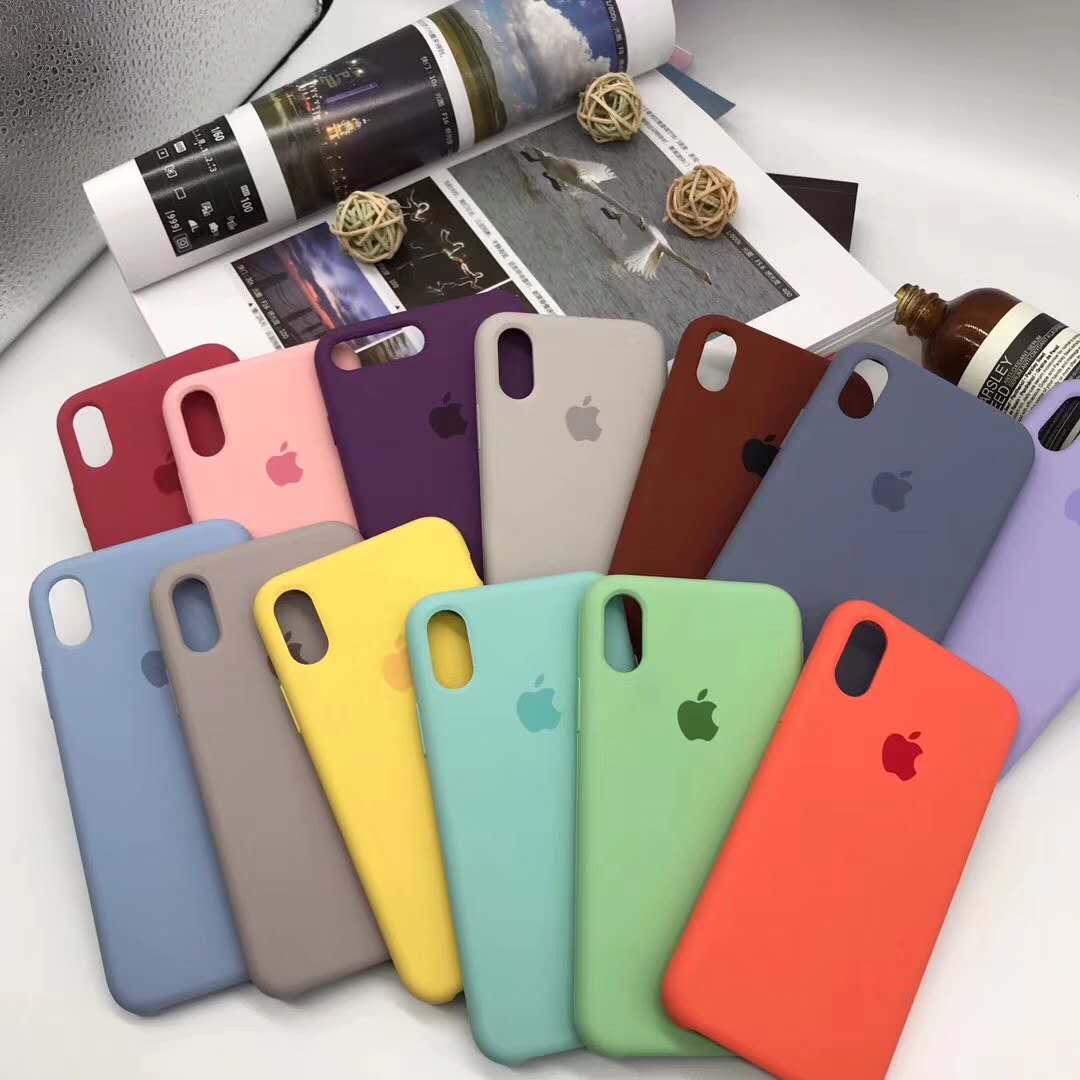 

Apple Официальный Силиконовый Анти Fall Мобильный телефон Дело для IPhone 5 6 6s 7 Плюс XS/XR/ XS Макс