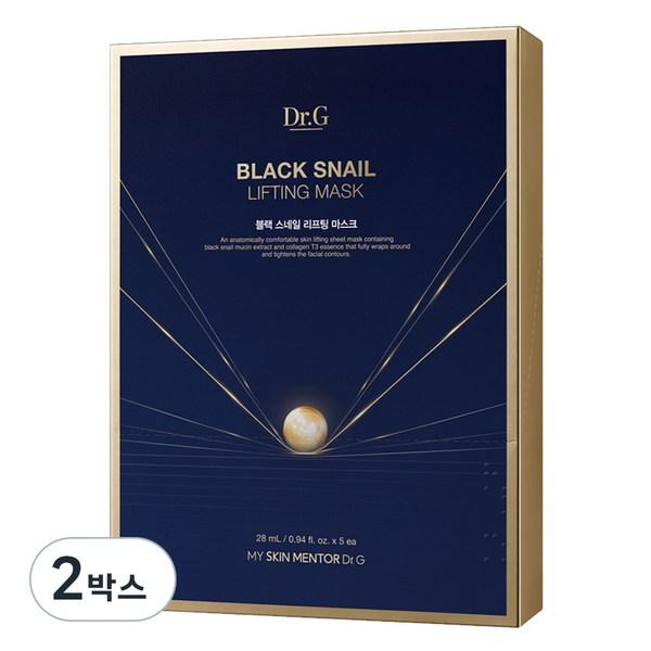 

Dr.G Black Snail Lifting Mask, 5 packs, 2 pieces