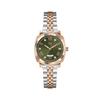 Jissisigye Two-Tone Green Flare Cushion Lady (Z44004L3) Women'S Watch