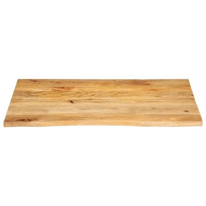 VidaXL Dessus de table à bord vivant 90x80x2,5 cm bois massif manguier, dessus de table en bois, dessus de table d'appoint, 370459
