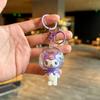Cartoon Kuromi Electroplated Fantasy Keychain Bag Pendant Trinket Doll Exquisite Girl Cute Keychain