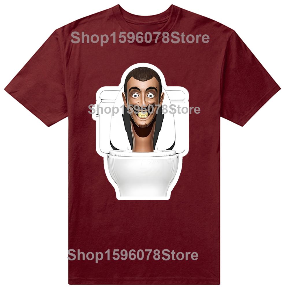 Skibidi Toilet Toaletní Muž Legrační Kreslený Multivesmír Trička Unisex Letní Topy Potisk Originální Design Dárky Tričko Streetwear