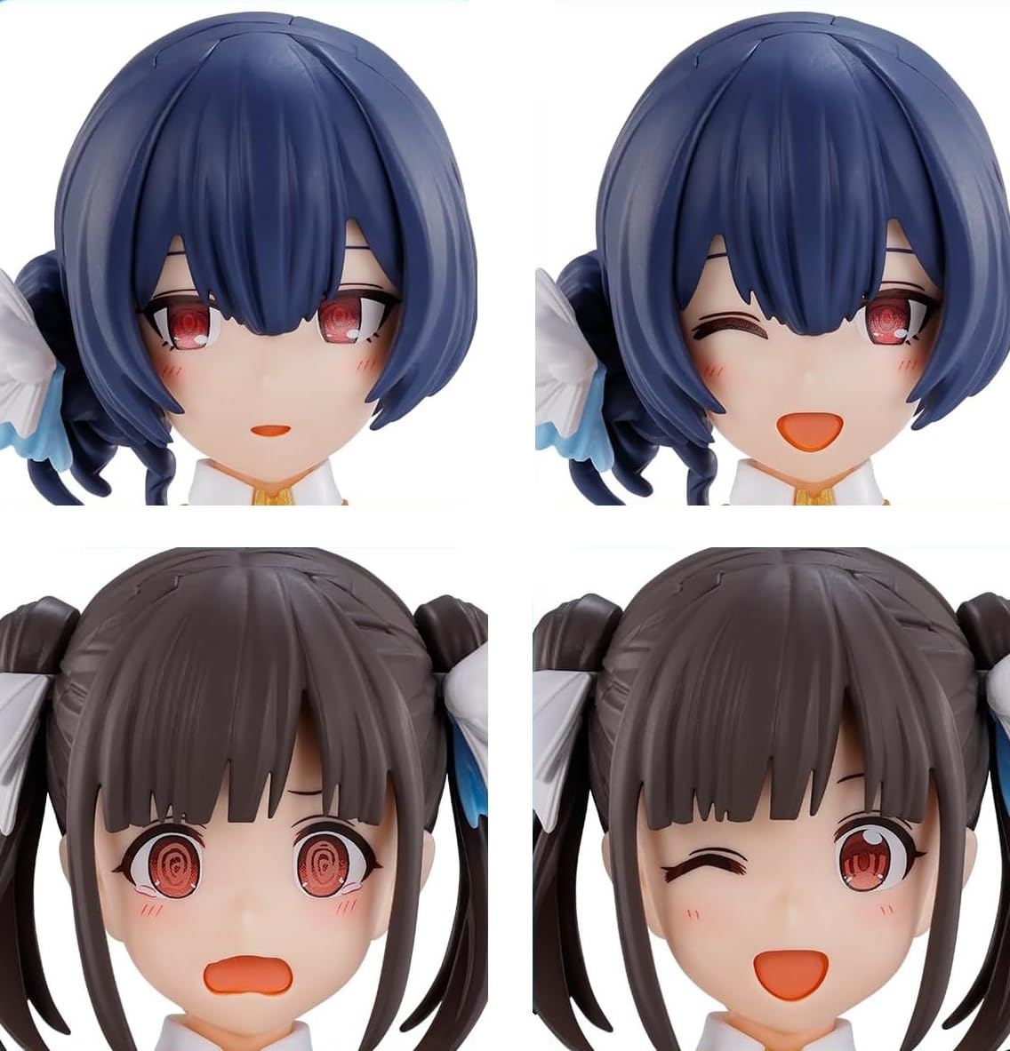 BANDAI SPIRITS 30MS Optional Hairstyle Face Parts Set Plastic Model & (Sonoda Chiyoko/Morino Rinyo) Pre-Colored