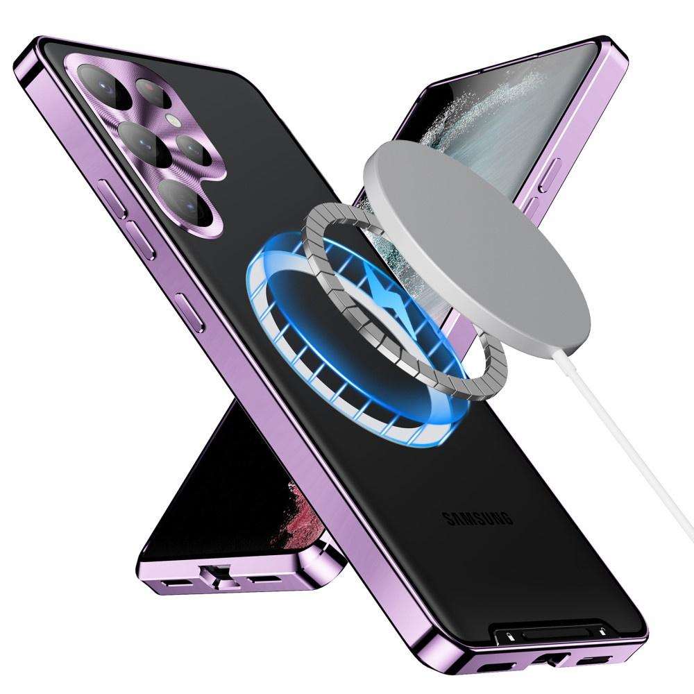 Samsung Galaxy S23 Ultra Camera Protection Case, CamShield MagSafe, Clear/Purple