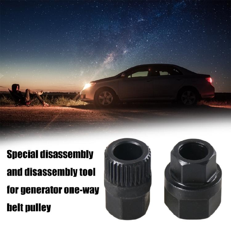 Car Alternator Clutch Pulley Removal Generator Belt Pulley Disassembly Detachment Hand Tool Instrument Maintenance Work