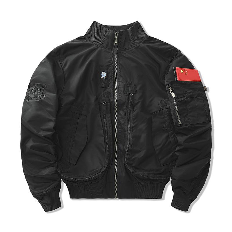 

Куртка-бомбер мужская Astronaut Tooling Jacket мужская и женская No. 1 куртка с хлопковой подкладкой M чёрный