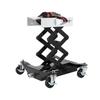 450 LBS Low Profile Transmission Jack - Heavy-Duty Auto Repair Lift with 7-23 Inch Hght Range 2M Safety Straps and 4 Brake Whee