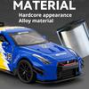 Scale 1:32 Gtr Racing Car Model Toy Alloy Diecast Miniature Vehicle Toys Doors Opened Cars Models Home Decor Decoration