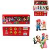 Kids Gift Set Of Six Super Mario Bros Action Figures Featuring Luigi Yoshi And Mushroom Collectible Toys
