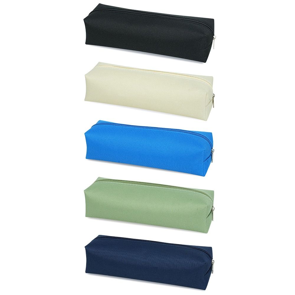 Large Capacity Pencil Case Solid Color Stationery Bag Stationery Pouch  Back To School Gift