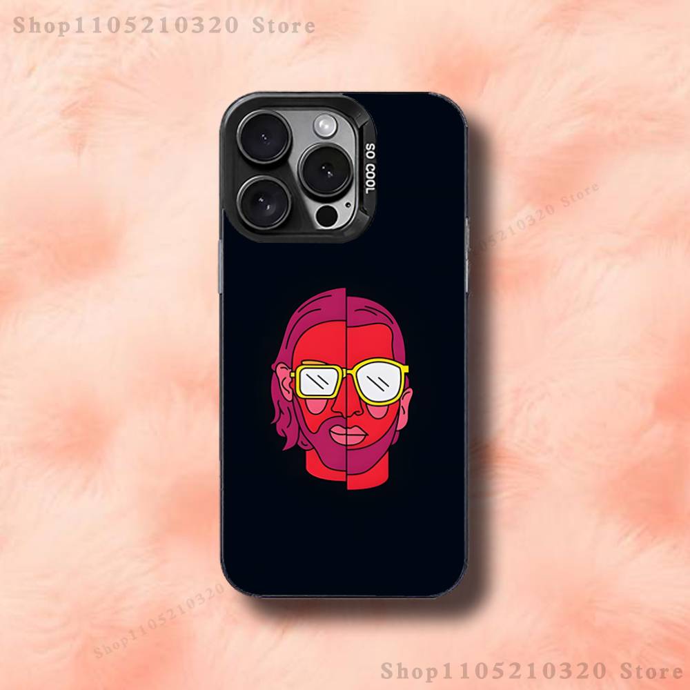 Rapper J-JUL Phone Case For iPhone 17,16,15,14,13,12,11,Pro,Max,Plus,E,Air,Mini Black Tpu Cover