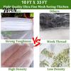 Rust-resistant Garden Hoops Netting Kit for Raised Beds, Fine Mesh Row Cover, Grow Tunnel Steel Core with Clips, Insect Barrier Greenhouse Vegetable