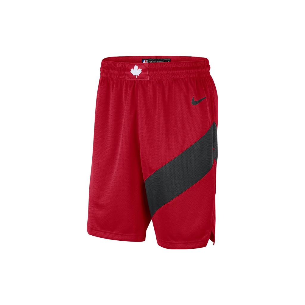 Nike Color Block Logo Print Mid Rise Straight Leg Shorts Men Shorts University-Red CN8089-657