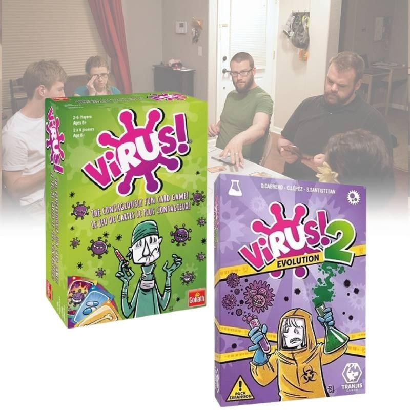 Živá karetní hra o virové infekci pro rodinnou zábavu a zábavná setkání