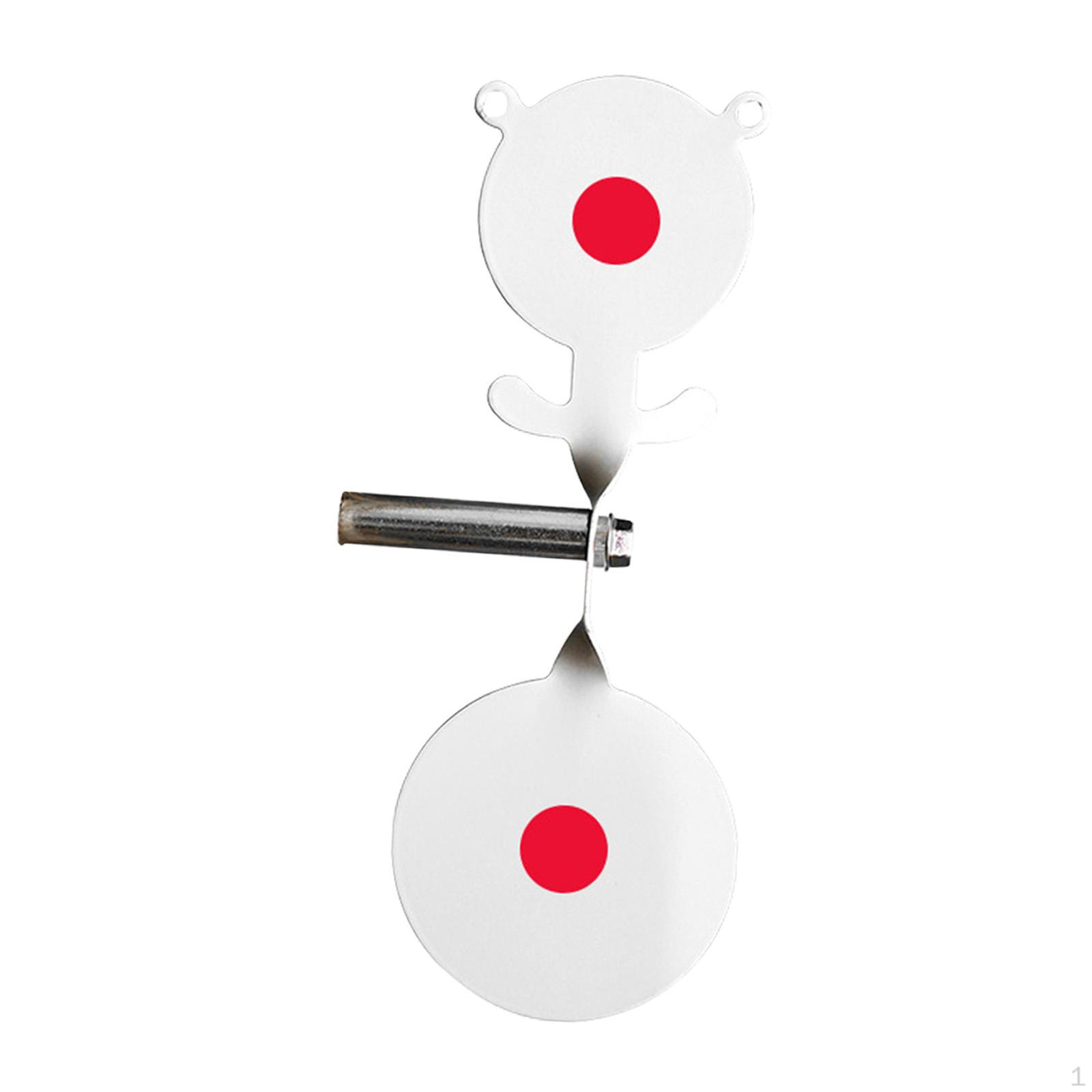 

Shooting Target Plinking Degree Rotating Steel Portable Small Hunting білий