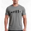 Evolution Of Unisex And Fishing Tshirt Summer Casual Cotton Tee Oversized Streetwear Tops Vintage Graphic Print 100 Cotton