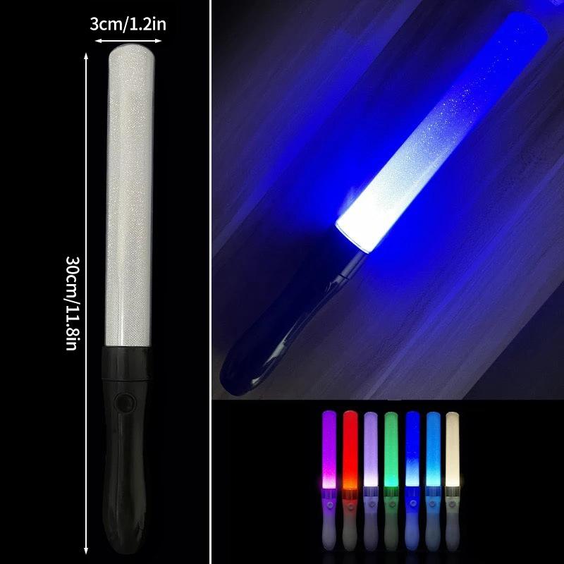 1/5Pcs Glow Sticks with Hook Luminous Fluorescence Light Up Glow in The Dark Club Bar Concert Party Light Sticks Party Props