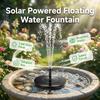 Solar Fountain for Bird Bath: Floating Mini Solar Water Fountain with 6 Nozzles for Garden, Pond, Pool, and Outdoor (16cm)