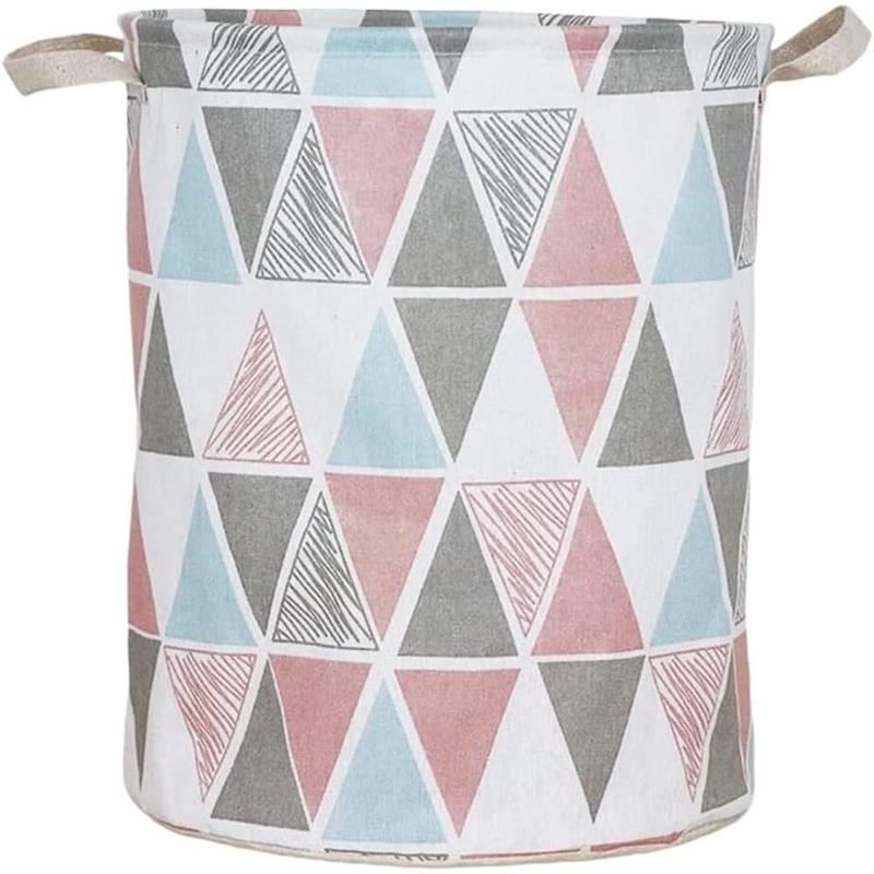 Folding Toy Basket Container Laundry Bag Triangle Organizer 45 cm