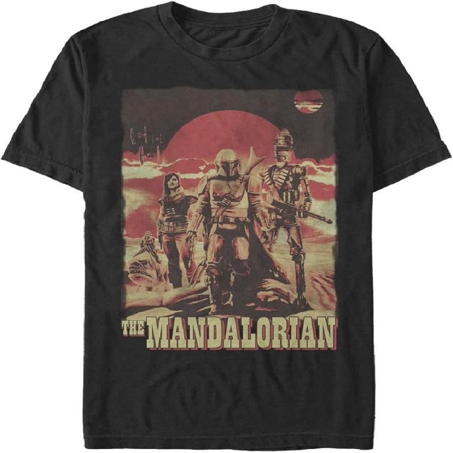 STAR WARS Gritty Mandalorian Men's Tops Short Sleeve Tee Shirt