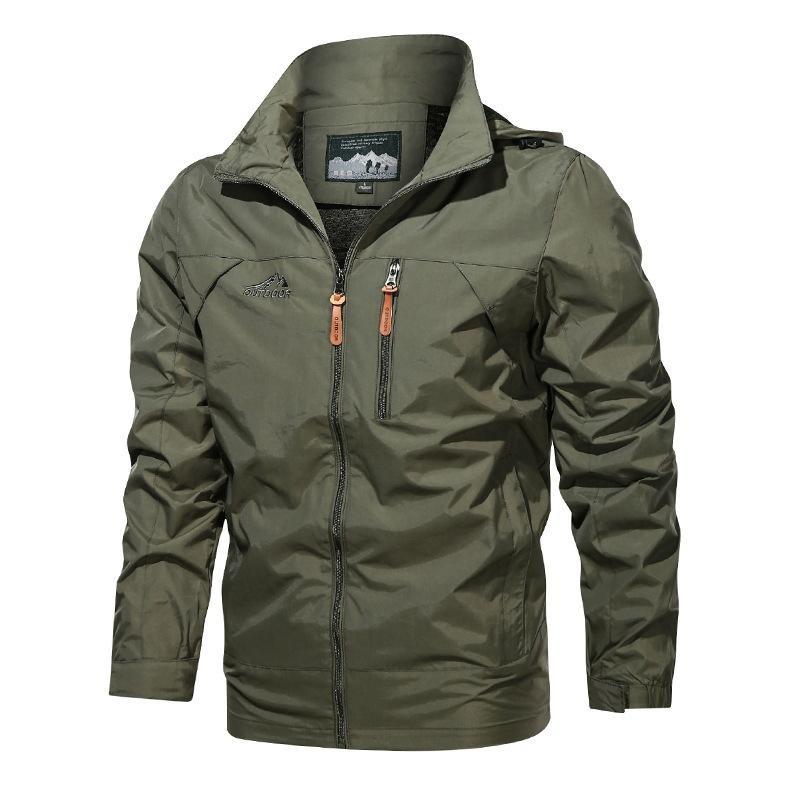 Men's Bomber Jacket With Multi-pocketed Lightweight Flight Jackets Casual Varisty Military Jacket for Men Fashion Zip-Up Windbreaker Plus Size