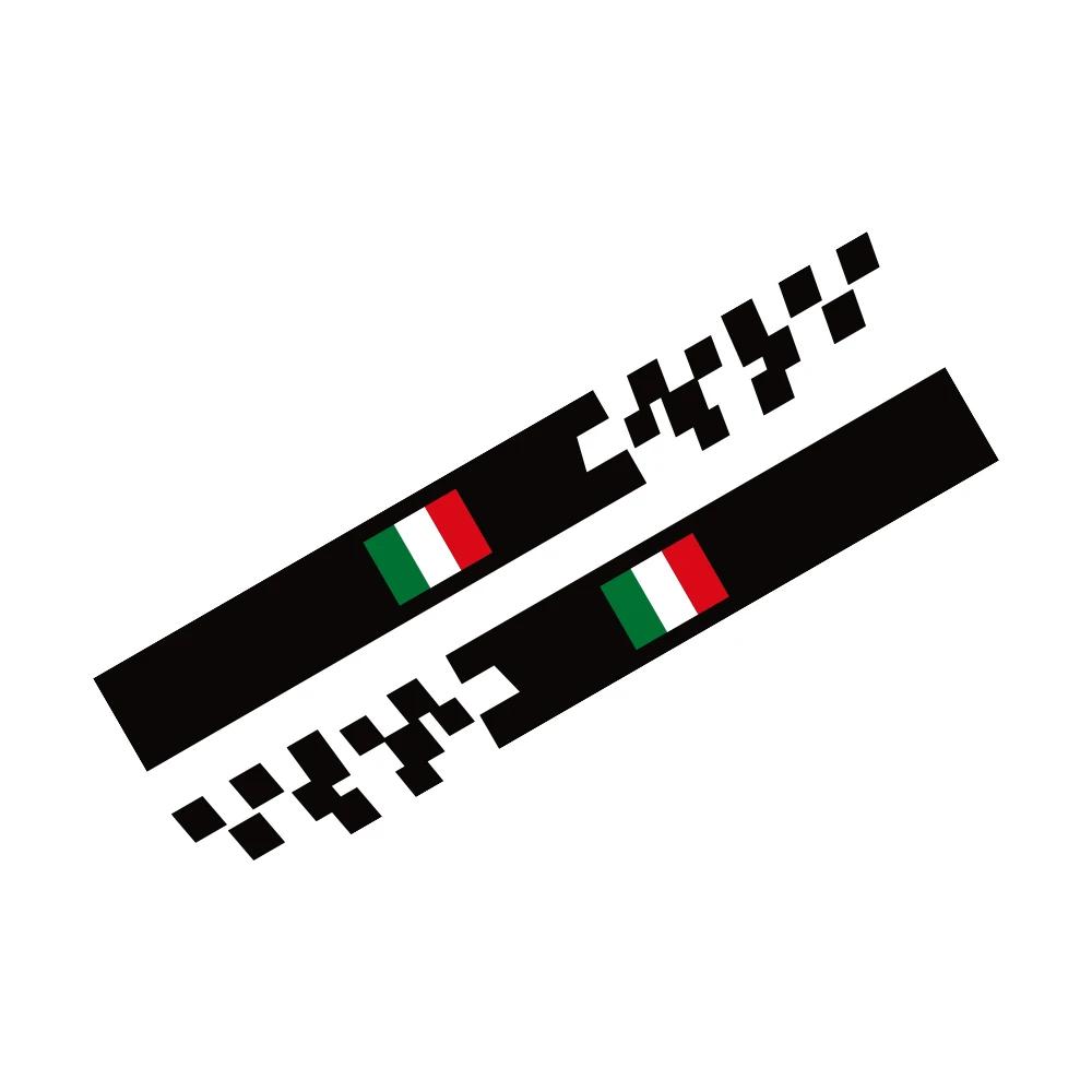 

2Pcs Car Door Side Stickers For Fiat 500 Waterproof Vinyl Film Decoration PVC Decals Auto Styling Exterior Car Accessories