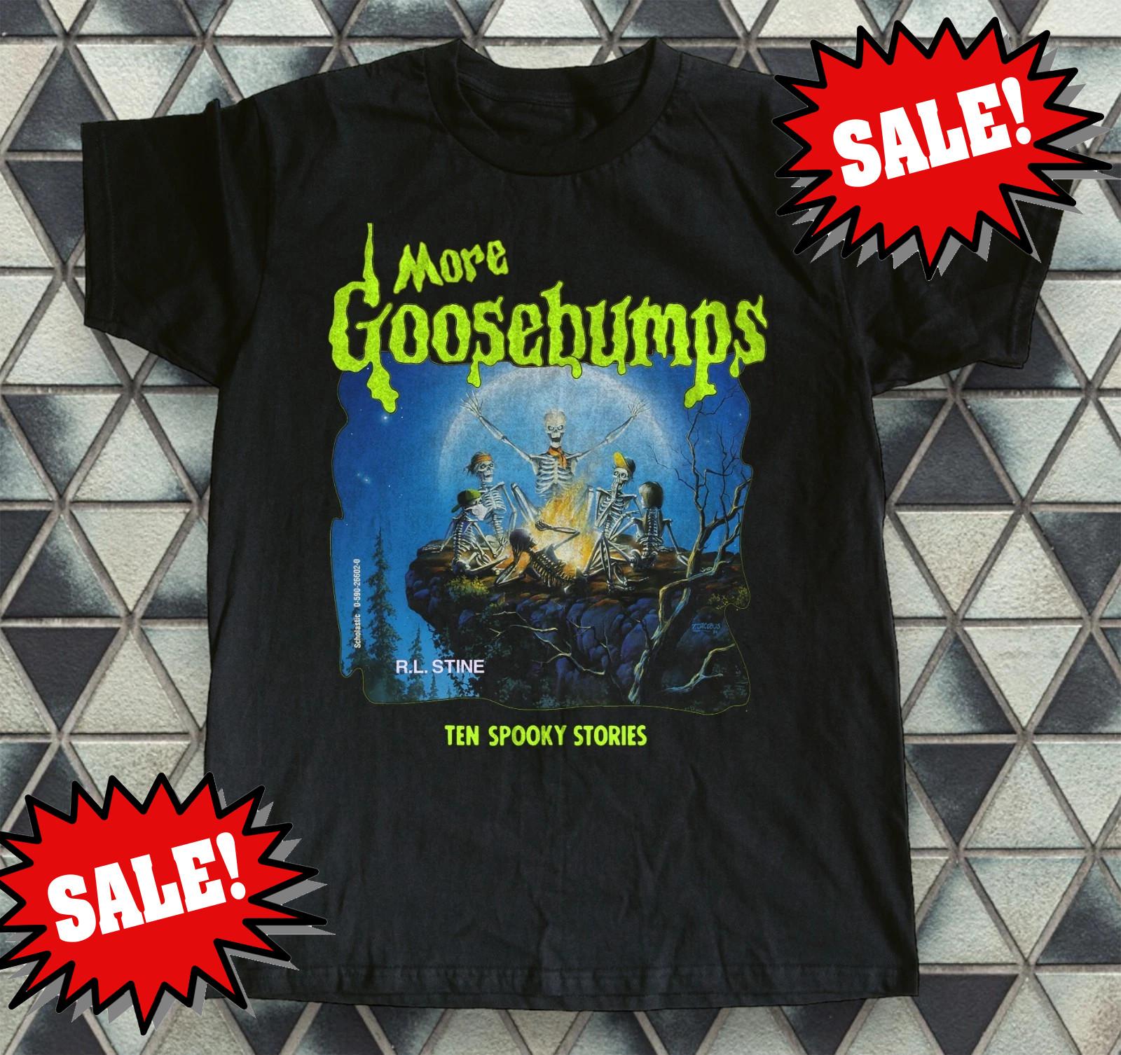 NEW Goosebumps Ten Spooky Stories Heavy Cotton S to 5XL Black T Shirt CM786 S