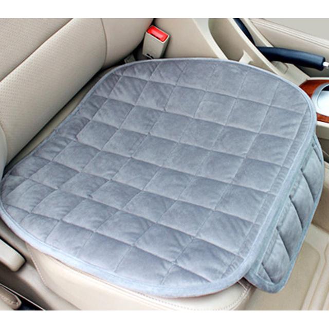 

Чехол на автомобильное сиденье, передняя и задняя флокированная тканевая подушка, нескользящая зимняя автозащитная подушка, сохраняющая тепло, универсальная посадка