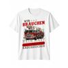Men's German Firefighter T-Shirt with Fire Brigade Design & Fire Truck/Fireman Print - Casual Short Sleeve Round Neck Tee Suitable for Firemen Gifts,