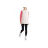 Fila Fitness Solid Color Outdoor Casual Sports Zip Stand Collar Vest Women Vests Steam-White A51W441901F-IV