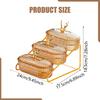 Dried Fruit Dish Food Storage Tray with Rack Nordic Platter 3 Tier Nuts Tray Appetizer Tray for Cupcake Cookies Living Room