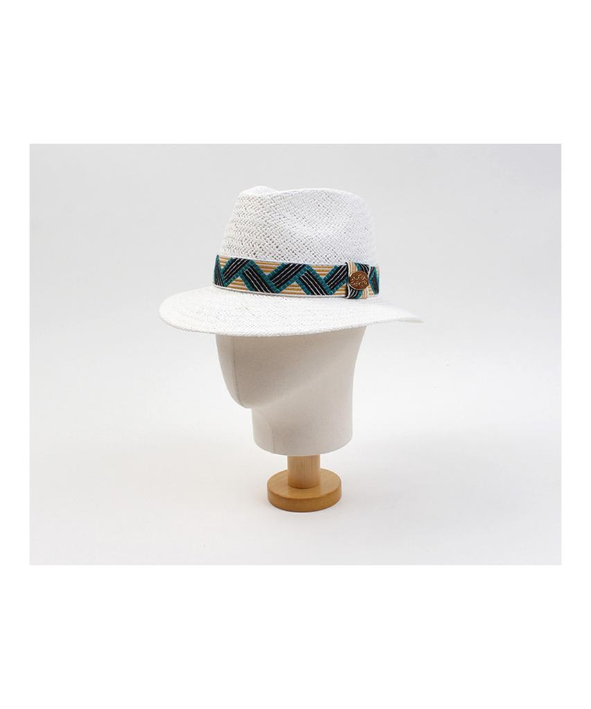 Yunibeosyeolkemiseuteuli Cool Line Swing White Short Fedora Summer Fedora