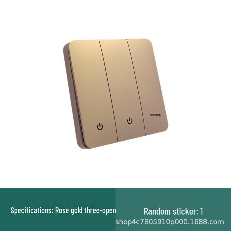 "Panou Comutator Basculant Wireless RF cu Control Dual cu Instalare Fără Lipire"